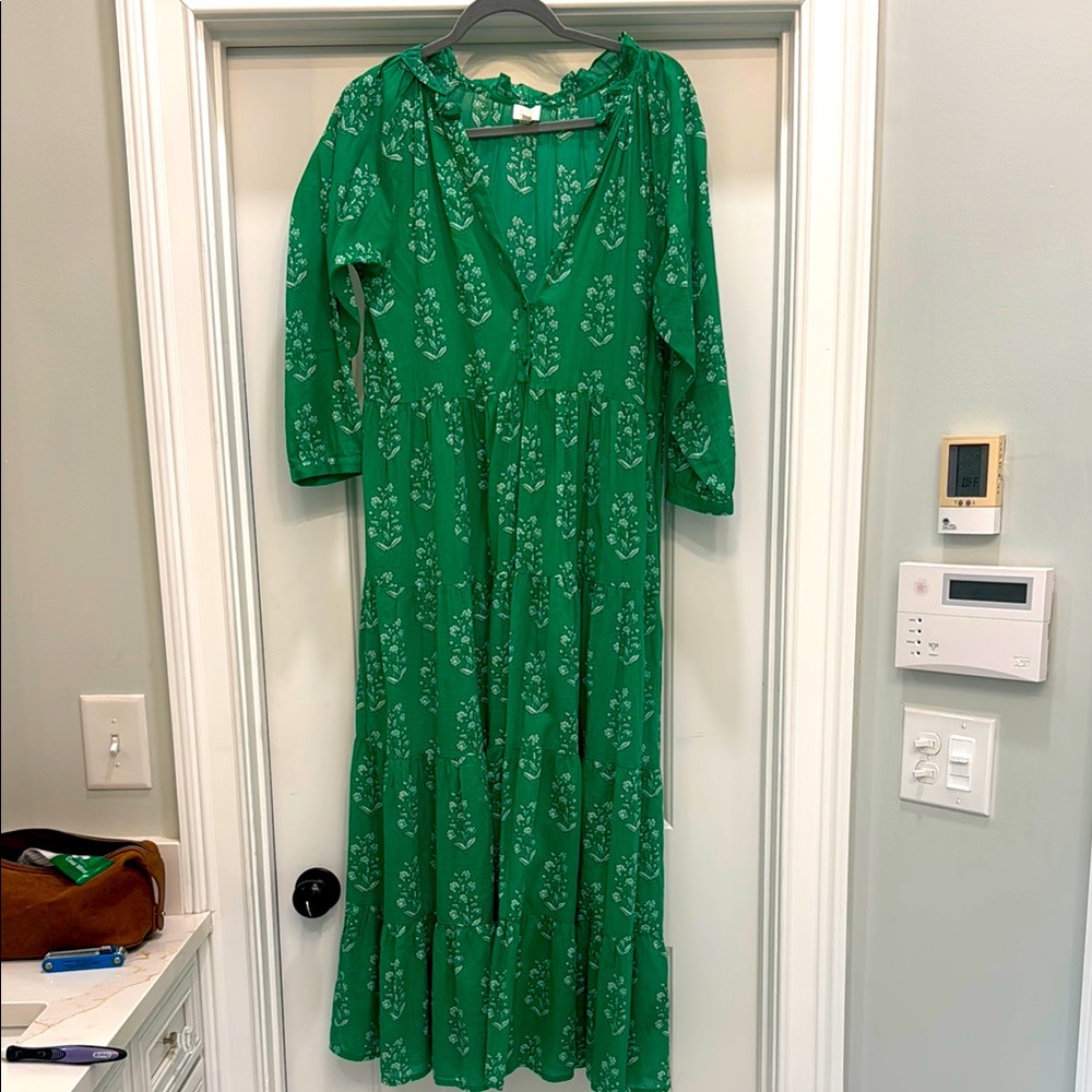 Green Floral Women's Dress